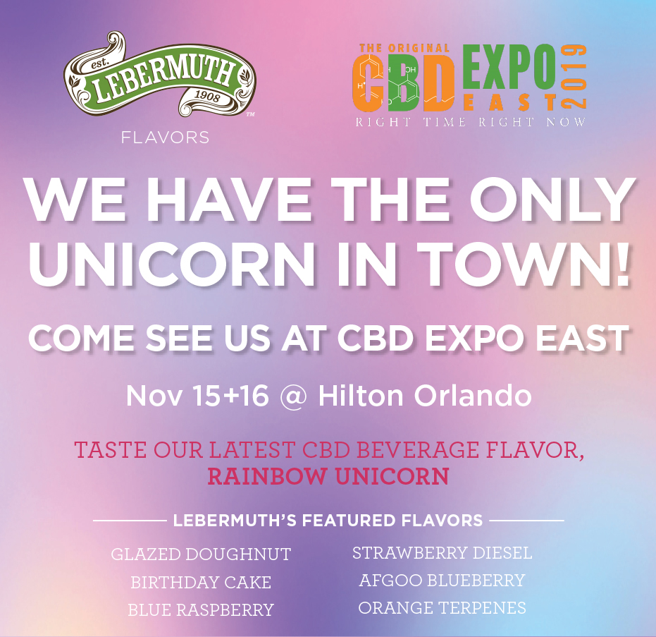 Come see us at CBD Expo East in Orlando, FL!